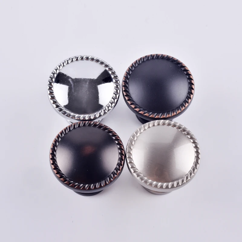 DIA 32MM  American simple chrome stain nickle drawer shoe cabinet knob pull retro style ORB kitchen cabinet dresser door handle