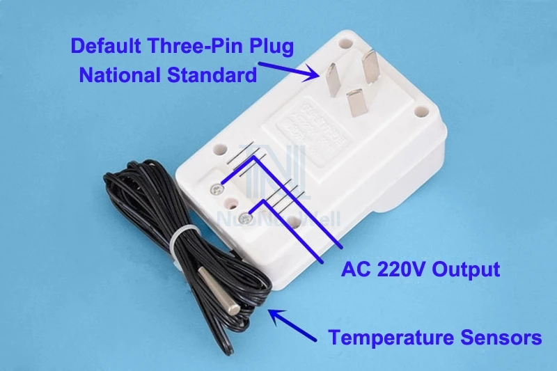 インテリジェント温室温度コントローラー,ac 220v,日曜大工,空気/土壌暖房ケーブル,水族館サーモスタット,冬