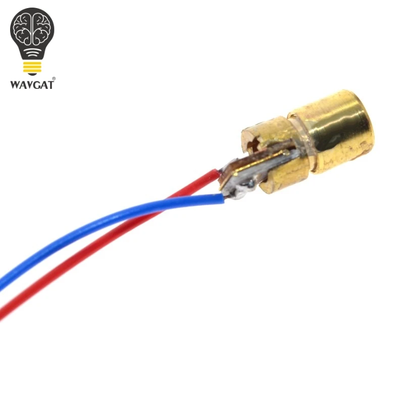 WAVGAT 5 V 650nm 5 mW Verstelbare Laser Dot Diode Module Red Sight Koperen Hoofd Mini Laser Pointer