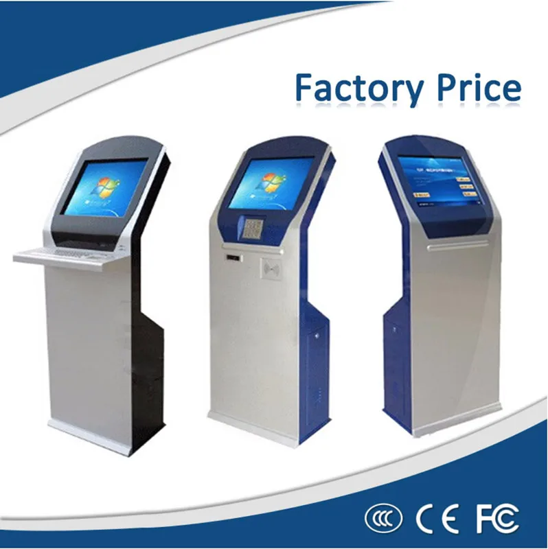 

HOT original 17 inch Touch Screen Bank Note Receiver Self Service Kiosk Enclosure Terminal