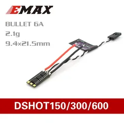 Official EMAX D-SHOT Bullet Series 6A 2S BLHELI_S ESC 2.1g Support Onshot42 Multishot