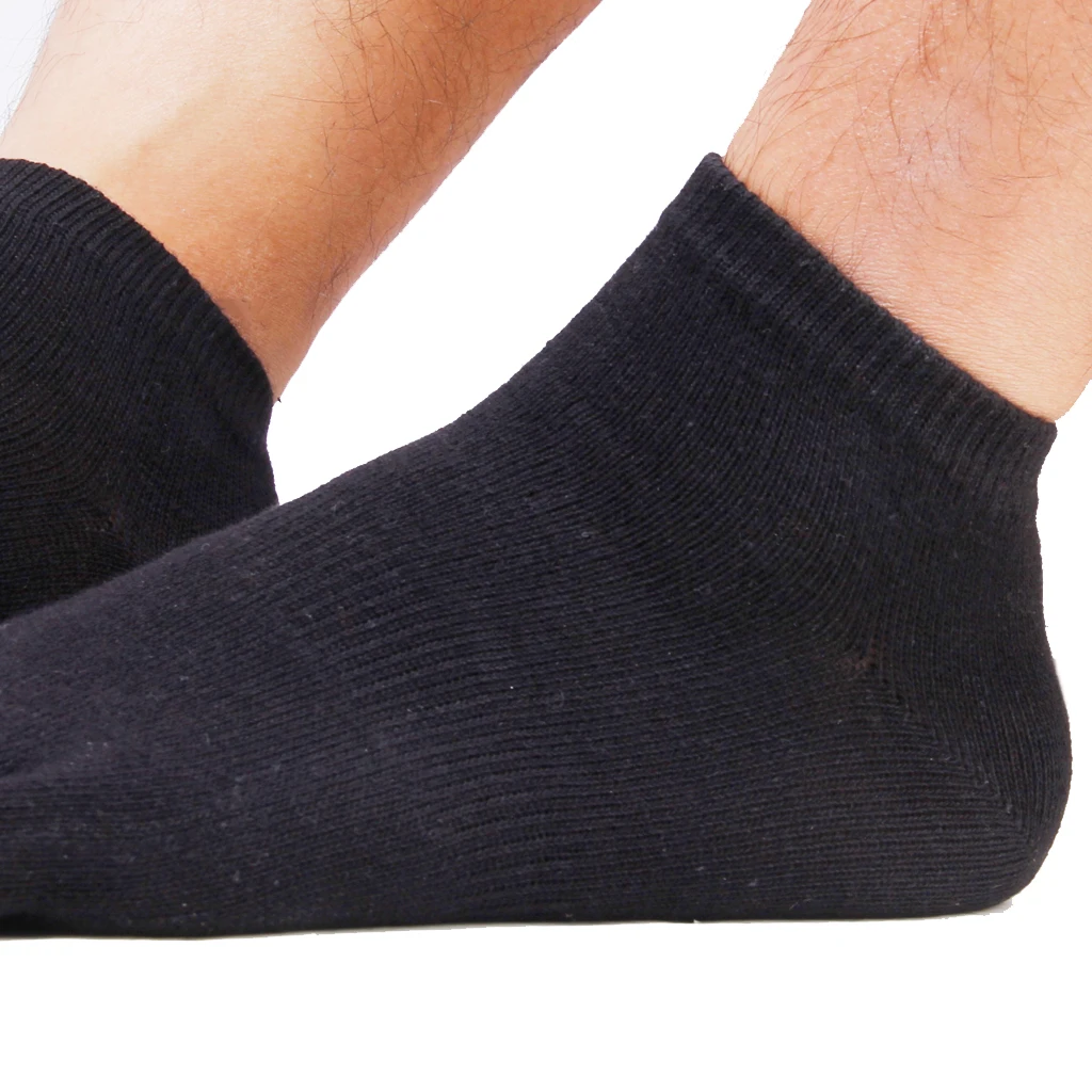 1 Pair Black Unisex Five Fingers Open Toe Socks Mens Ankle Socks for Men Women Anklet Grip Gym Yoga Pilates chaussette