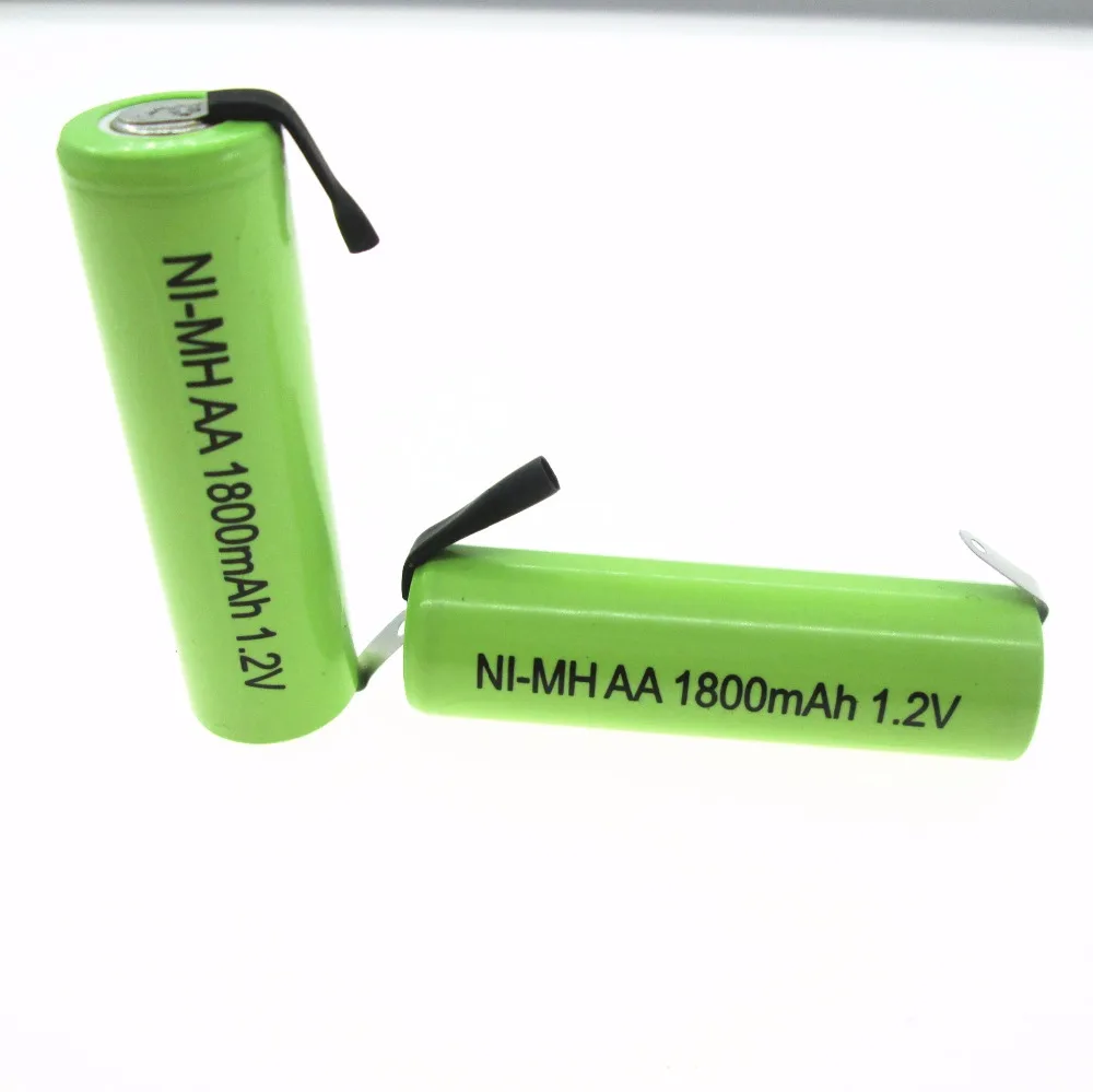 NEW battery AA 1800mah  AA1800mah 1.2V Ni-MH Rechargeable battery  AA1800mAh1.2V 1.2V NO.5 batteries leg feet foot 10pcs/lot