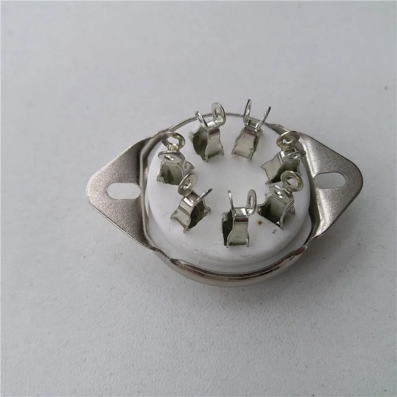 4 Ống Gốm Ổ Cắm Ghế Lớn 7 Pin Giàn Giáo GZC7-2 Ống Ổ Cắm Chân Bạc Cho EF50 EC52 TT12 EFF51 QE04/10