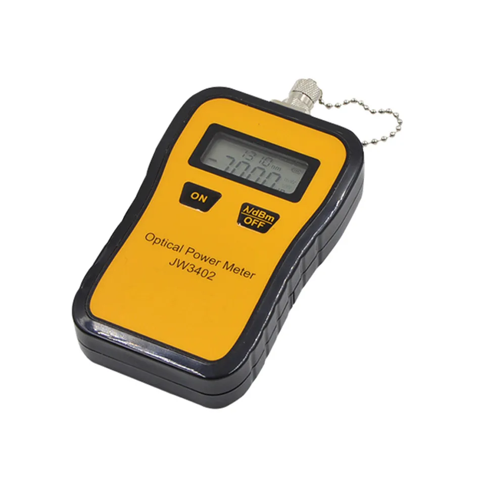 

JW3402 Telecommuniation -70~+6dBm Portable Mini Fiber Optical Power Meter Self-calibration Function