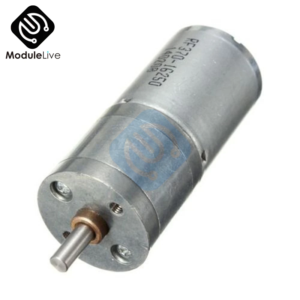 

25GA370 DC 12V Motor Speed Reduction Gear Motor Electric 12V DC 60RPM Powerful Torque 25mm