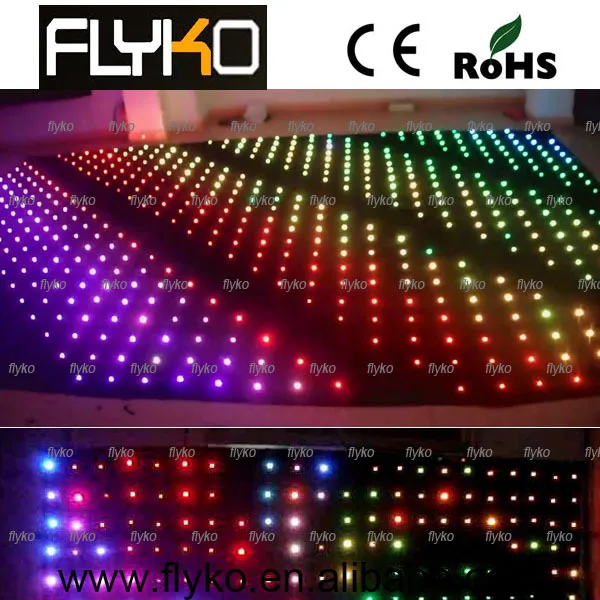 

free shipping flexible led curtain display P18