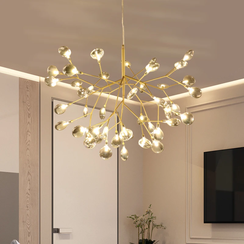 LED Tree branch chandelier Kitchen Restaurant Bar heracleum lustre salon Lighting Art Decor luminaire hanging light fixtures