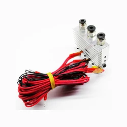 HE3D hotend triple Nozzle for 3D Printer Extruder Three in three out nozzle kit