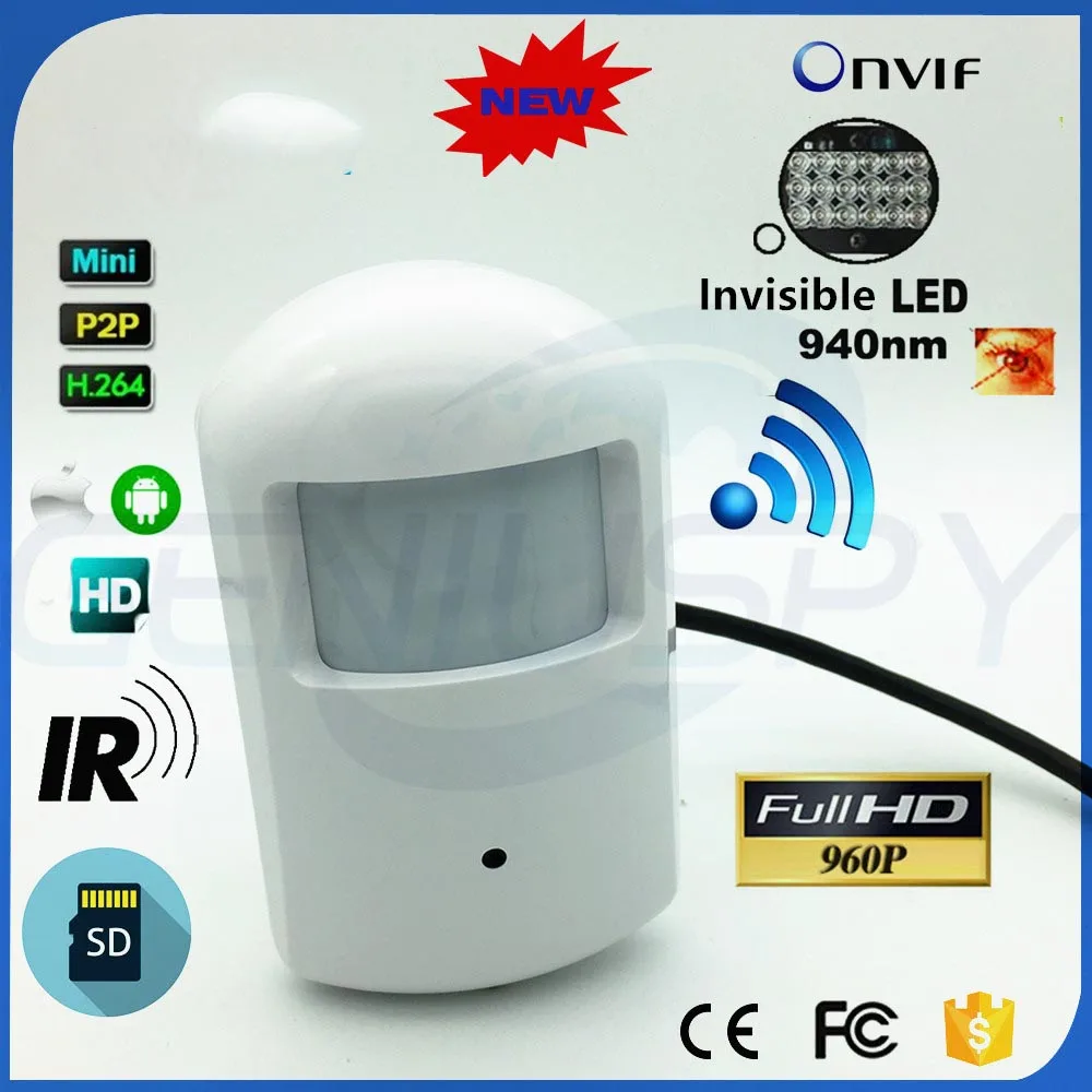 

1.3MP Security IP Camera Wi-Fi Wireless Mini Network Cam Surveillance Wifi 940nm IR CCTV Camera SD Card &Audio Optional