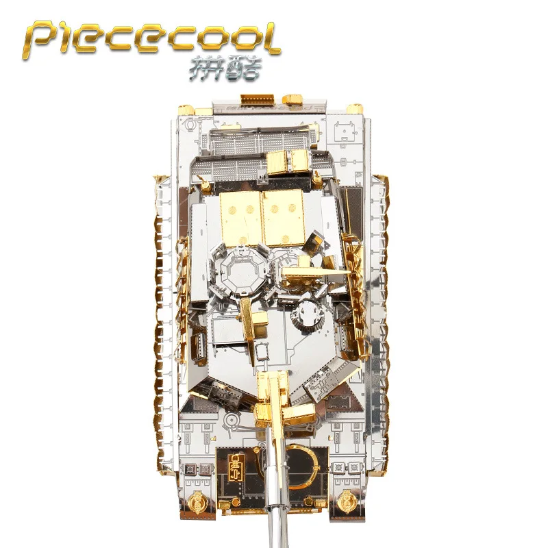 Piececool tank 3D Metal Puzzle M1A2 SEP TUSK TANK Model DIY Laser Cutting Assemble Jigsaw Toy Desktop decoration GIFT For Adult