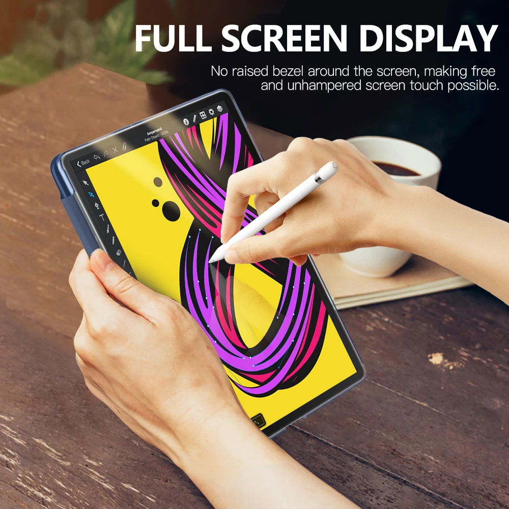 Case For Samsung Galaxy Tab S5e 2019, Ultra Thin Slim Shell Trifold Stand Cover with Frosted Back with Auto Wake & Sleep