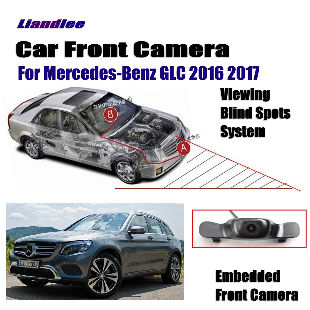 

Car Front LOGO Grill Camera For Mercedes Benz GLC 2016 2017 Not Reverse Rearview Parking CAM Wide Angle