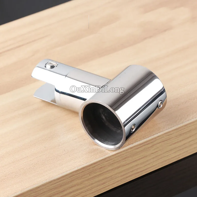 

High Quality 4PCS/lot 304 Stainless Steel Shower Bathroom Screen Pipe Top Holder Connect Brackets Diameter 25mm