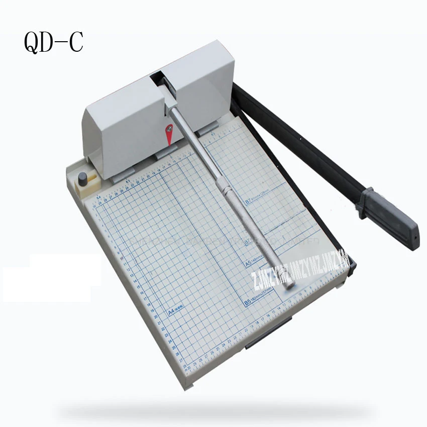 

1PC QD-C Heavy Duty Ream Guillotine A4 Size Stack Paper Cutter Paper Cutting Machine,punching machine bore diameter 4mm/5mm/6mm