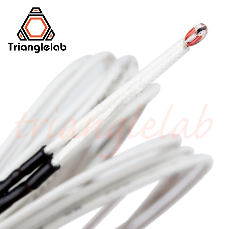 C Trianglelab NTC 100K ohm B3950 Thermistor Sensor High Temperature 280℃ for  V6 Heater Blocks Mk8 3D Printer Accessories