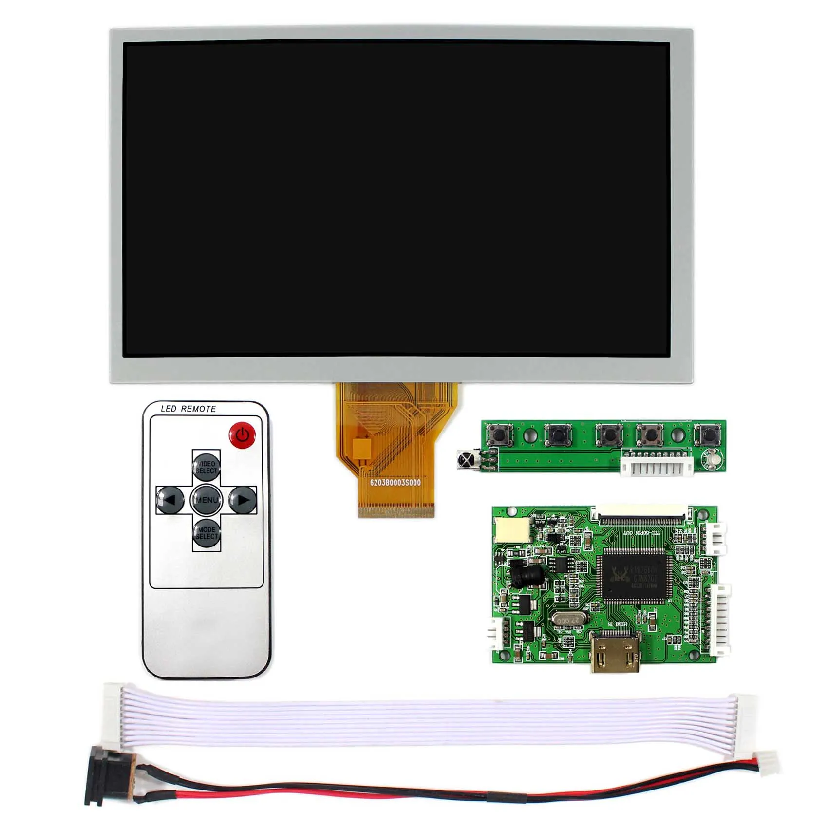 HD MI LCD Controller Board+8inch 800x480 AT080TN64 LCD Screen