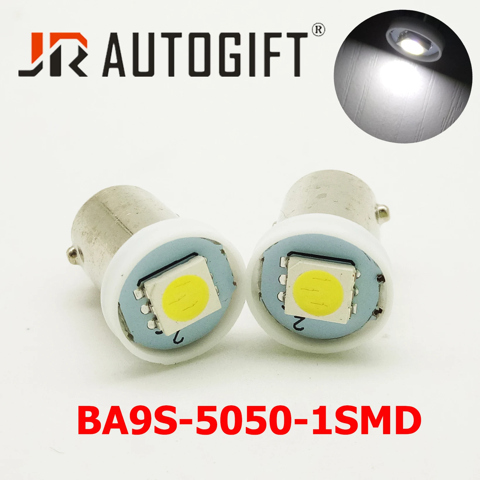 

50pcs BA9S 5050 1SMD 1LED T4W White/blue/Red/Yellow/Green 12/24V LED Bulbs Interior dashboard Light Clearance Lights car styling