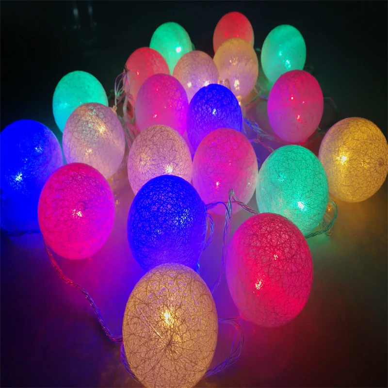 

led christmas string lights garland patio lights connectable outdoor indoor AC220V/110v 5m 20 leds 6cm big cotton ball light