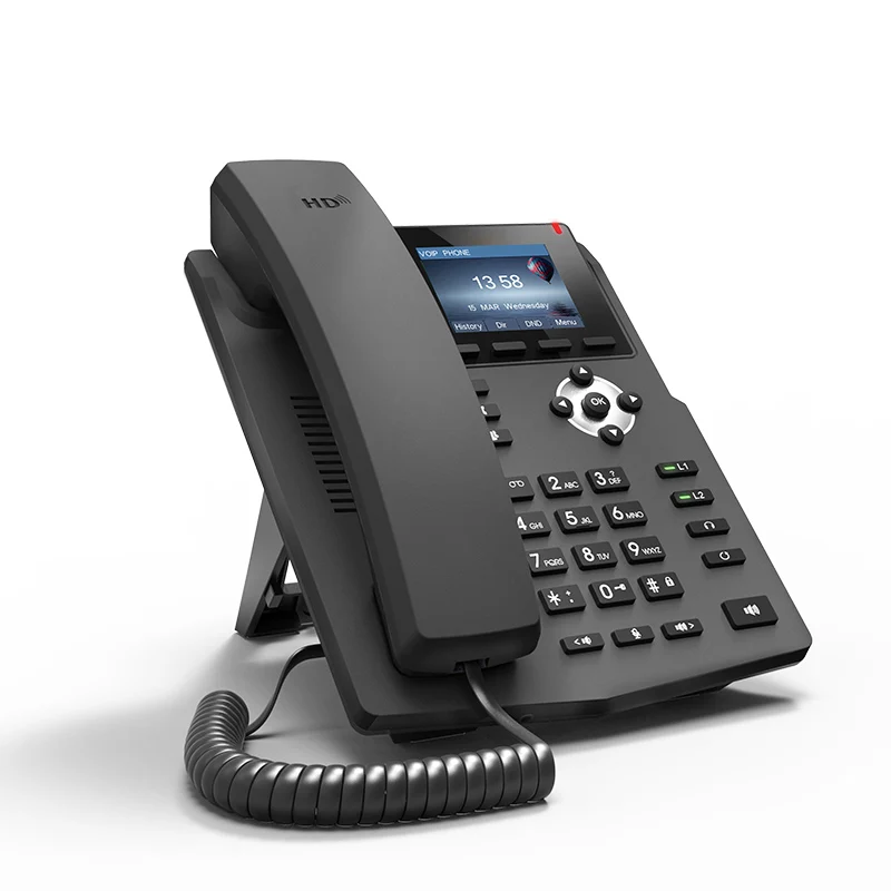 Imagem -04 - Telefone ip Linhas Sip hd Voz Empresa Voip Telefone com Display Lcd Inteligente