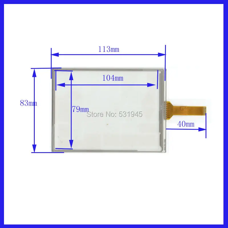 

ZhiYuSun NEW 113mm*83mm Touch Screen USB touch panel overlay kit 113*83 TOUCH SCREEN GLASS HLD-TP-1359