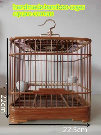 Natural Bamboo Pet and Bird Cage, Handcrafted, Free Shipping