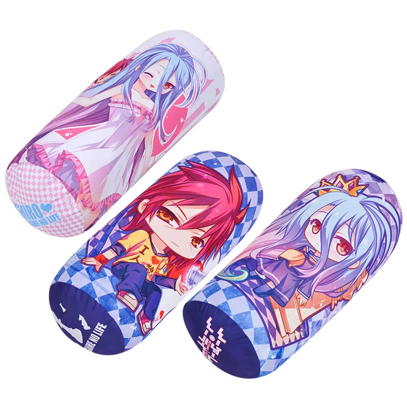 New Anime Cartoon No Game No Life Column Neck Pillow Coussin Bed Decoration Gift