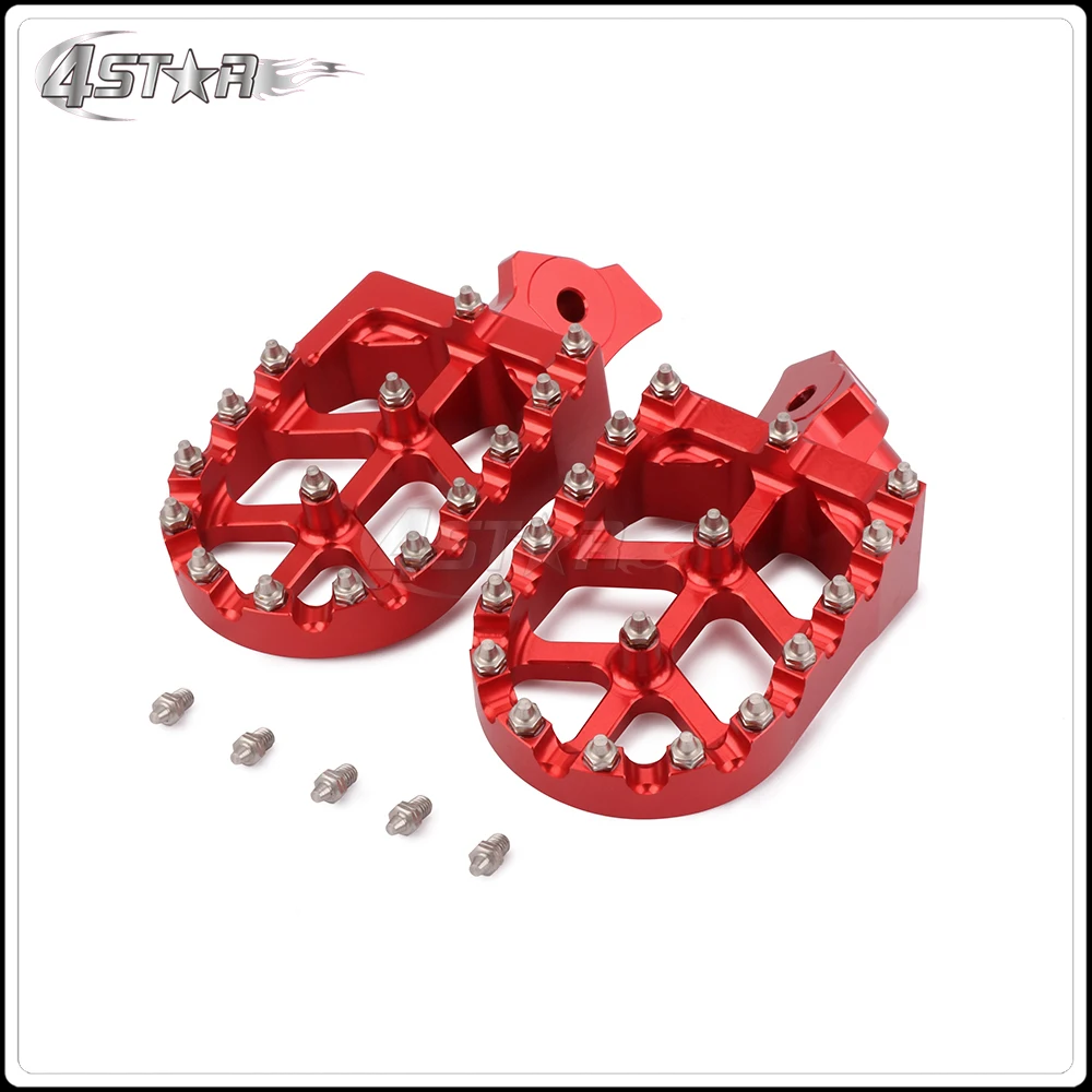 CNC Motorcycle Foot Pegs Pedals Rests For HONDA XR50R XR70R XR80R XR100R 2000 2001 2002 2003 2004 2005 00 01 02 03 04 05