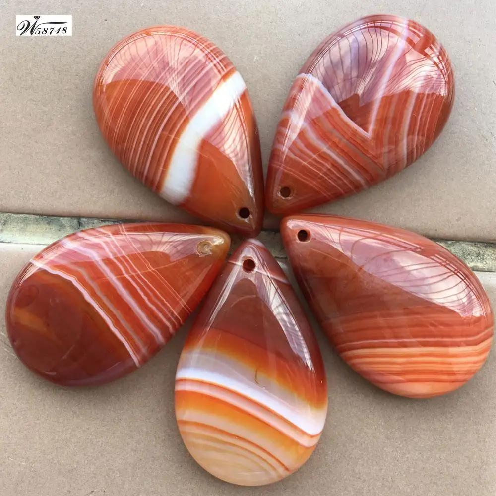 Beautiful jewelry Carnelian Water Drop Women Men Pendant Bead 1pcs  pWB719