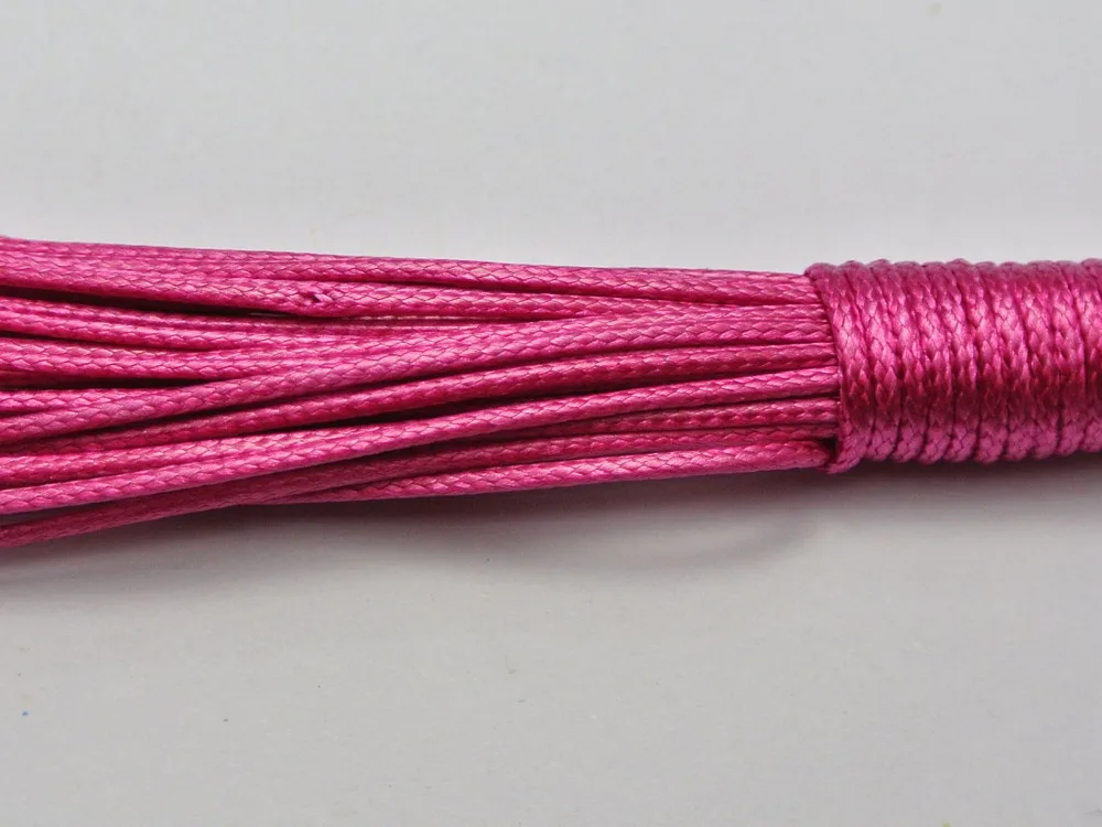 

100 Yards Hot Pink Korean Waxed Cord String Thread 1mm for Bracelet Necklace