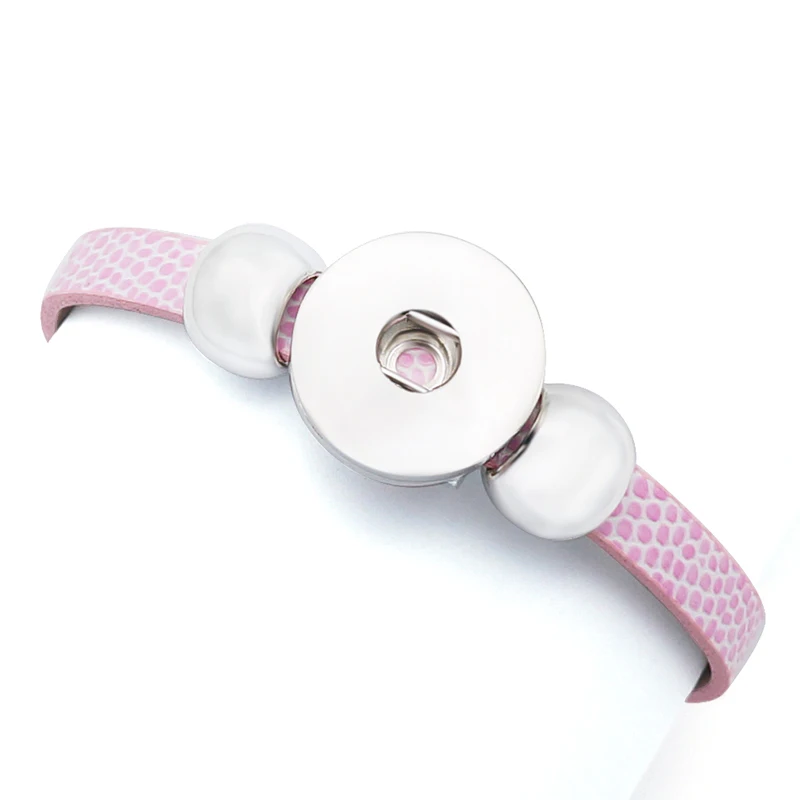 Fashion SE0002 Leather snap Bracelet 4 colors Beauty Best-selling fit 18MM snap buttons jewelry wholesale