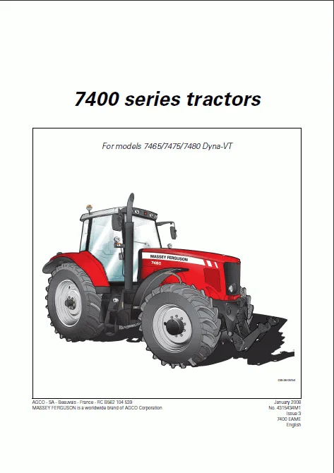 

Massey Ferguson Repair Manuals 2022 UK+SA+NA