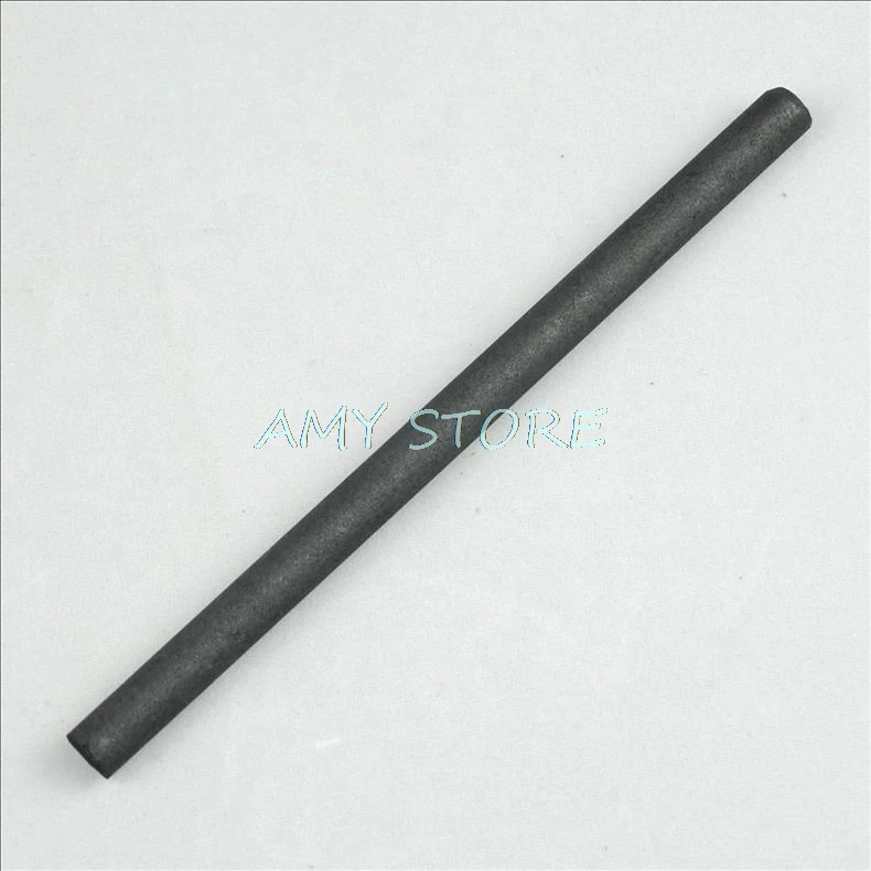 5pcs Black Carbon Rod 99.99% Tool Electrode Cylinder Rods Bars Length Diameter 100 x 10mm