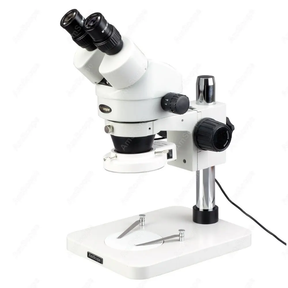 AmScope 3.5X-180X Inspection Dissecting Zoom Power Stereo Microscope with 64-LED Light SM-1BSZZ-64S