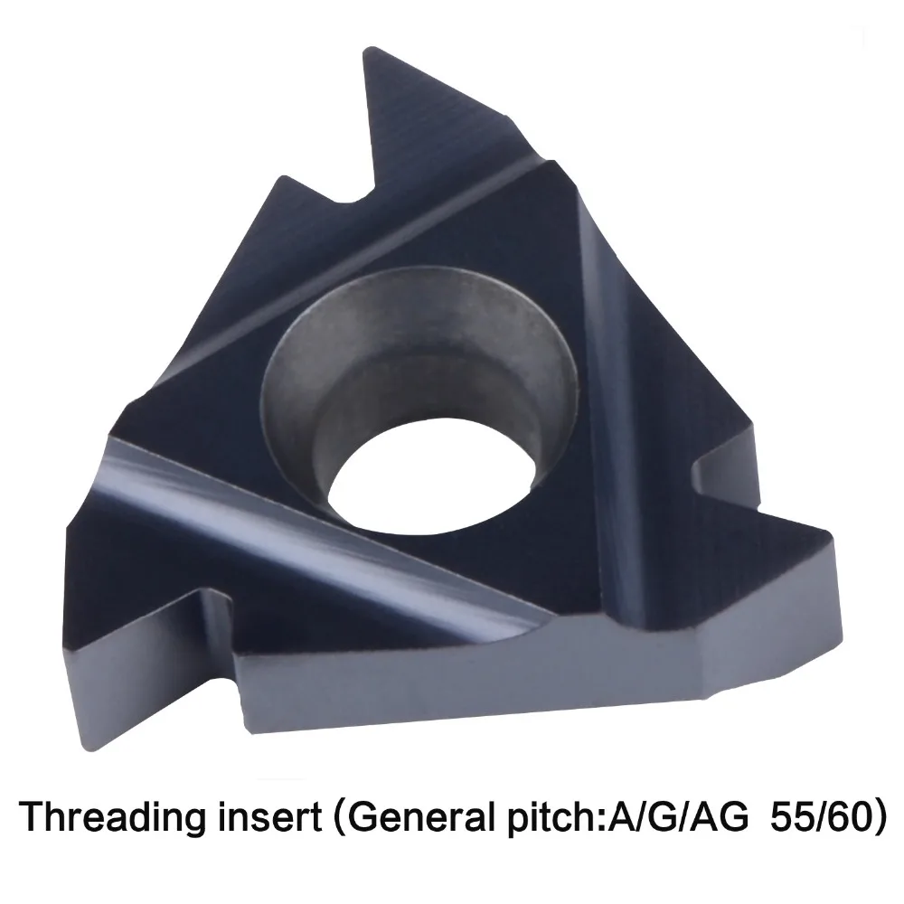 carbide threading insert 06IR 08IR 11IR 16IR 16ER AG60 22IR 22ER 27IR 27ER A55 A60 AG55 general pitch lathe thread tool Internal