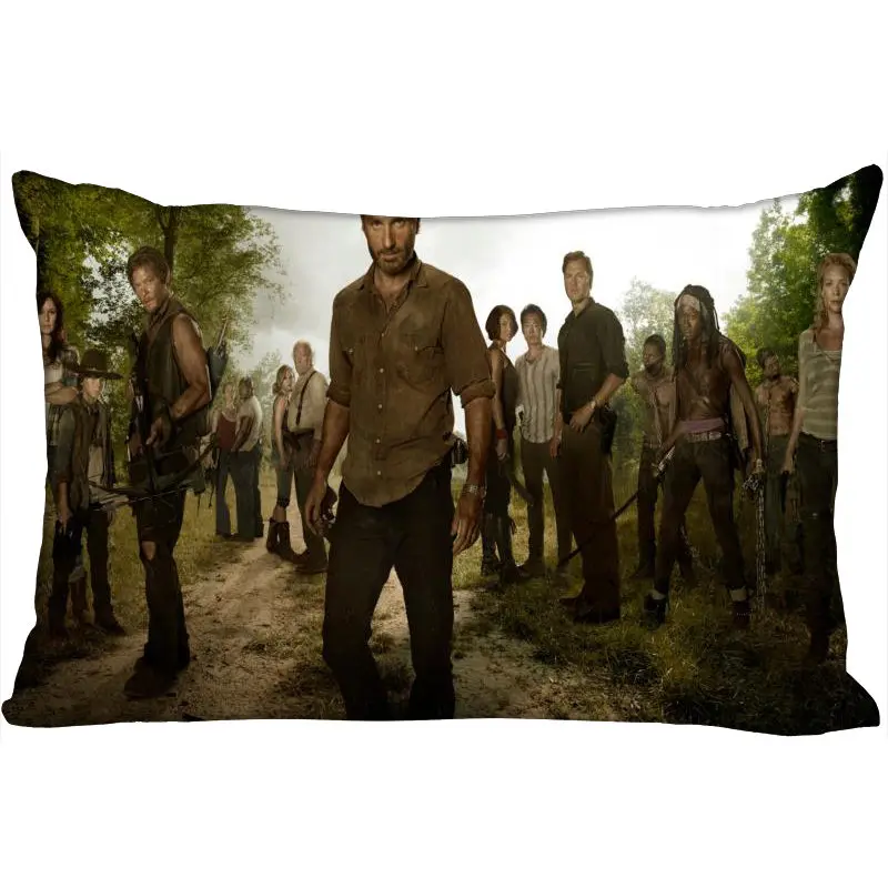 Custom Walking Dead New Arrival Rectangle Pillowcases Zipper Custom Pillow Cover Wedding Decorative Christmas Gift