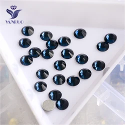 YANRUO 2028NoHF All Sizes Montana Flatback Crystal Nail Art Glue On Rhinestones Strass Non Hotfix For Clothing