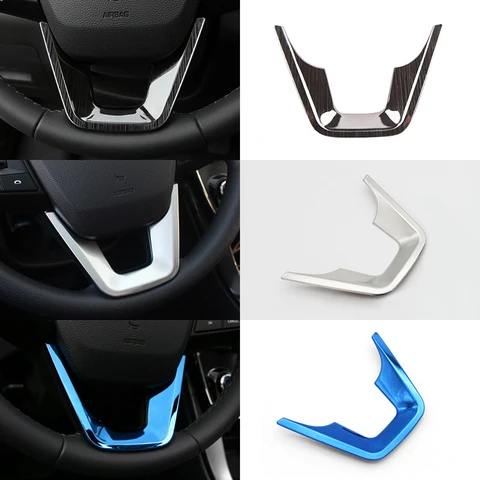 Стальные автомобильные аксессуары для Hyundai Creta IX25 2015 2016 2017 2018, декоративные пуговицы для рулевого колеса, отделка крышки