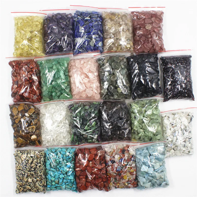 Dekorative Gravel-Mineralkristallspäne, Aquariumsteine, Heilung Reiki, Trommelstein, 100 g – Detail 3