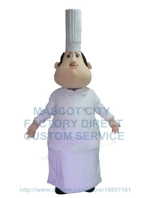 

wholesale chef mascot costume adult size cartoon chief cook theme anime cosply costumes carnival fancy dress kits 3470