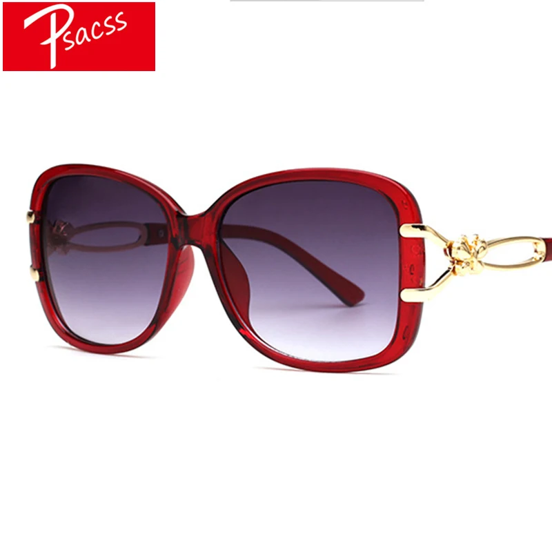 

Psacss 2019 Vintage Oversized Sunglasses Women Brand Designer Female Elegant Retro Shopping Sun Glasses gafas de sol mujer UV400