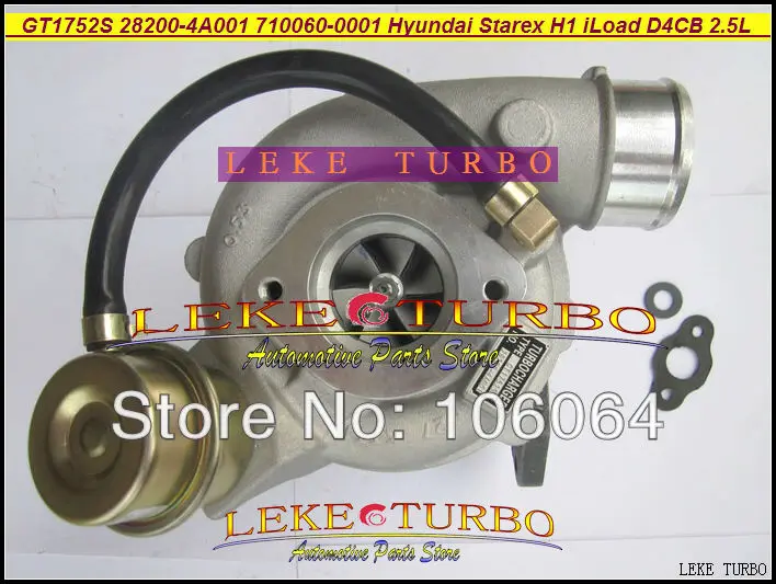 GT1752S 710060-0001 710060-5001S 28200-4A001 710060 Turbo Turbocharger For Hyundai Starex 2000- H1 H-1 iLoad iMax D4CB 2.5L CRDI