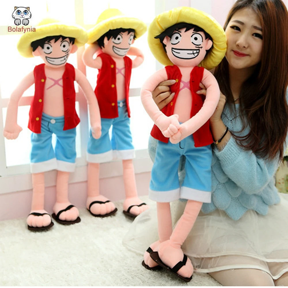 

Kid Christmas Birthday Gift Luffy Pirate King Children Plush Stuffed Toys