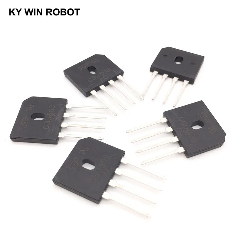 5PCS 8A 800V DIP-4 diode bridge rectifier GBU808