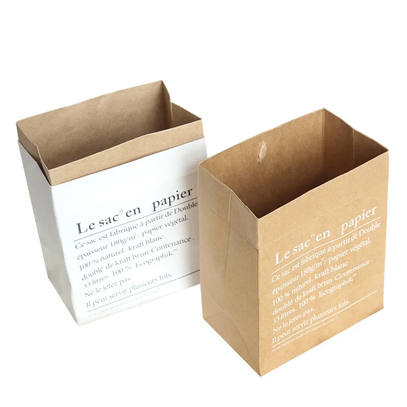 Nordic Style Vase Mini Storage Kraft Paper Bag Home Flower Arrangement wedding floral main Sundries Dried Storage Bag Paper Bag