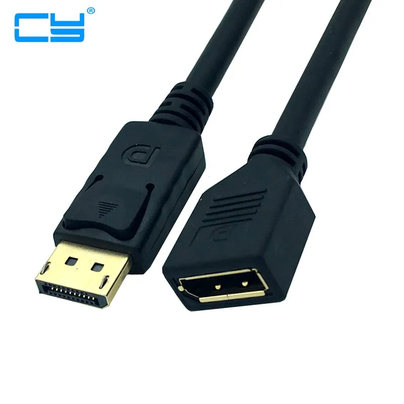 

Gold plated elbow dp line male to female 4K patch cord 1.2 HD displayport extension cord 0.3m