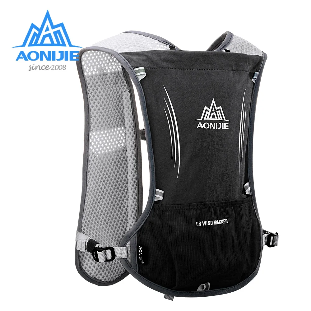 AONIJIE E913S 5L Hydration Backpack Rucksack Bag Vest Harness For 1.5L Water Bladder Hiking Camping Running Marathon Race Sports