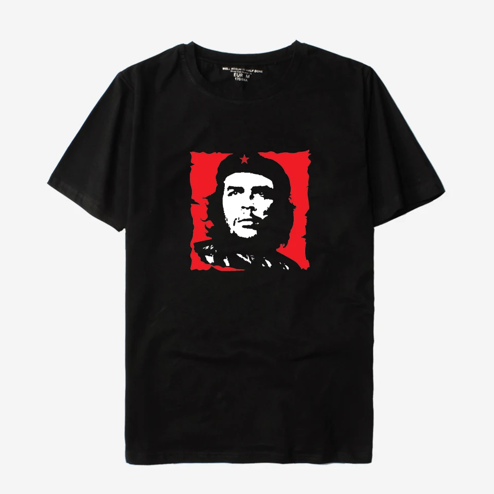 Che Guevara Men Tshirt O-neck Short Sleeve Hero Printed Casual Men T-shirt Luxury Brand High Quality Odale Cotton Tops