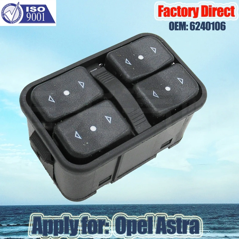 Factory Direct Auto Electric Power Window Switch Apply For Opel Vauxhall Opel Astra Zafira MK I  6240106/90561086