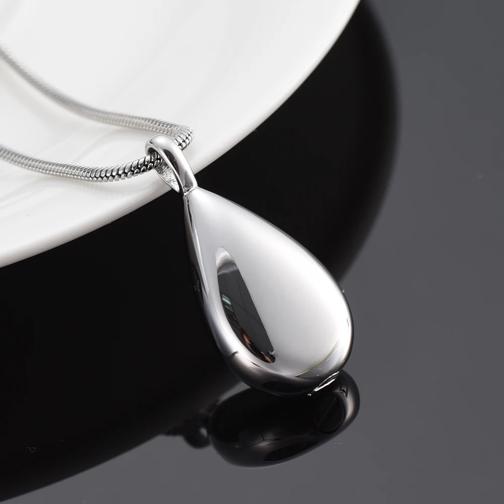 IJD9945 Free High Quality Tone Tear Drop Cremation Urns Pendant Ashes Casket for Pet Human